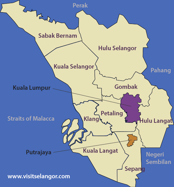 Districts of Selangor